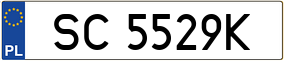 Trailer License Plate